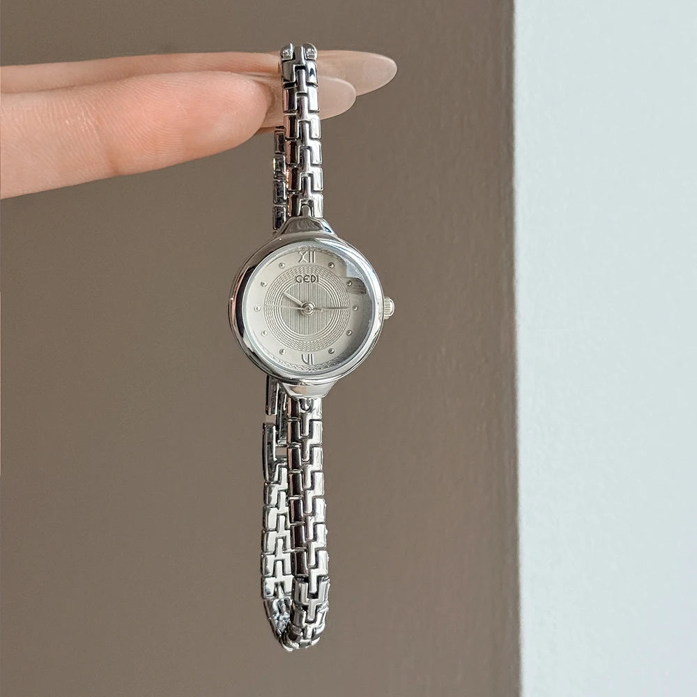GEDI Ladies Watches Luxury High Quality Quartz Woman Watch Simple Small Dial Delicate Bracelet Fashion Women's Accessories